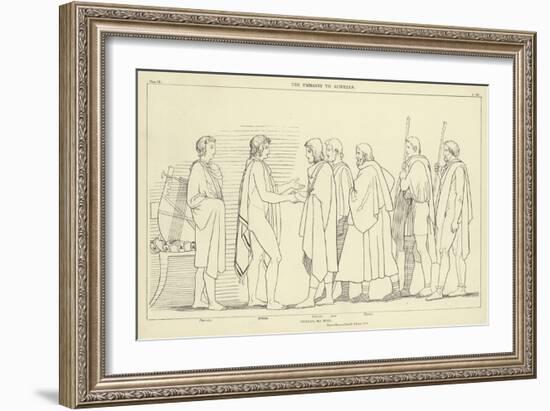 The Embassy to Achilles-John Flaxman-Framed Giclee Print
