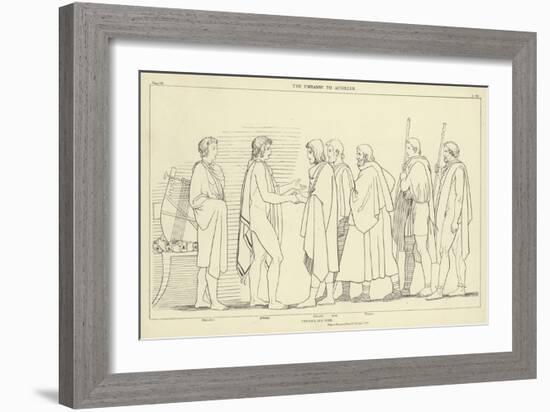 The Embassy to Achilles-John Flaxman-Framed Giclee Print