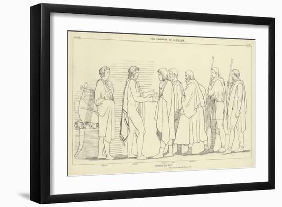 The Embassy to Achilles-John Flaxman-Framed Giclee Print