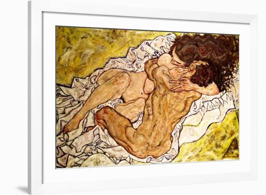 The Embrace, 1917-Egon Schiele-Framed Giclee Print