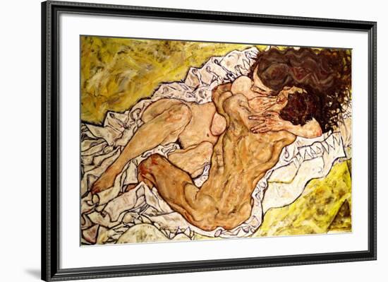 The Embrace, 1917-Egon Schiele-Framed Giclee Print