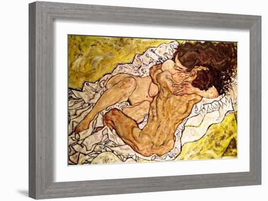 The Embrace, 1917-Egon Schiele-Framed Giclee Print