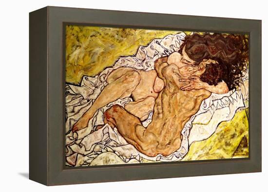 The Embrace, 1917-Egon Schiele-Framed Premier Image Canvas