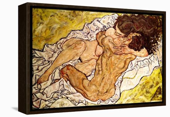 The Embrace, 1917-Egon Schiele-Framed Premier Image Canvas