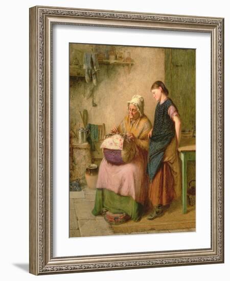 The Embroidery Lesson-Haynes King-Framed Giclee Print