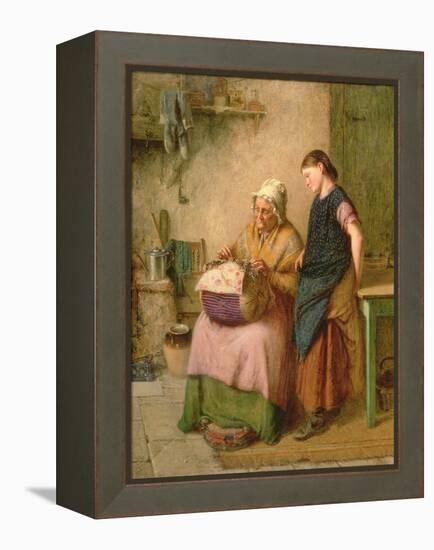 The Embroidery Lesson-Haynes King-Framed Premier Image Canvas
