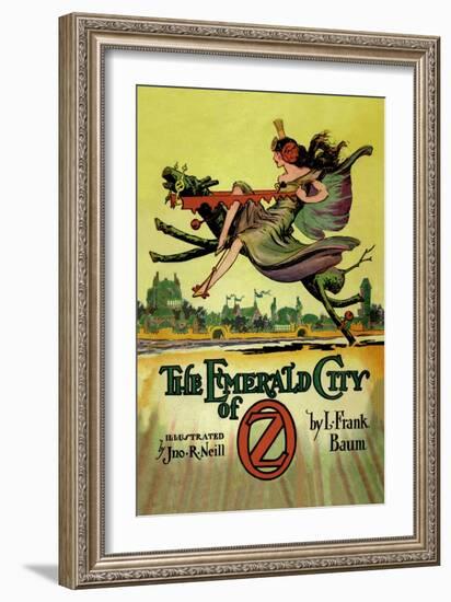 The Emerald City of Oz-John R. Neill-Framed Art Print