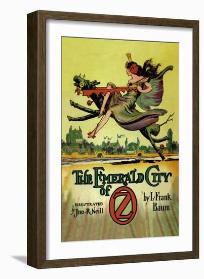 The Emerald City of Oz-John R. Neill-Framed Art Print