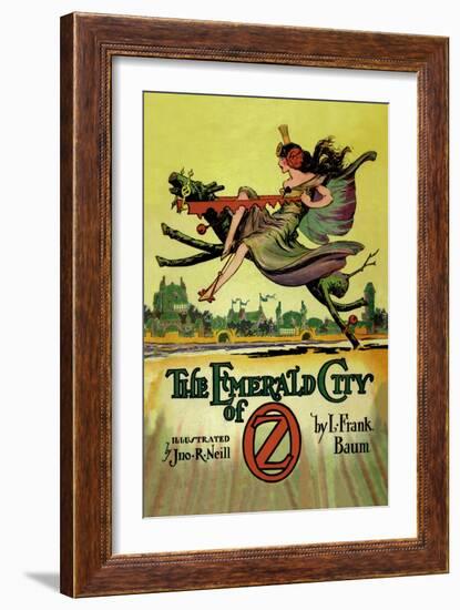 The Emerald City of Oz-John R. Neill-Framed Art Print