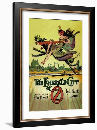 The Emerald City of Oz-John R. Neill-Framed Art Print