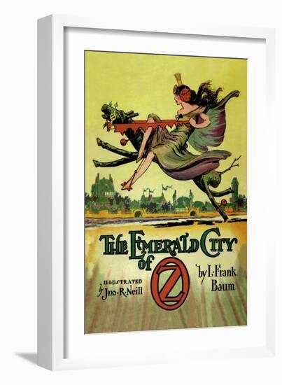 The Emerald City of Oz-John R. Neill-Framed Art Print