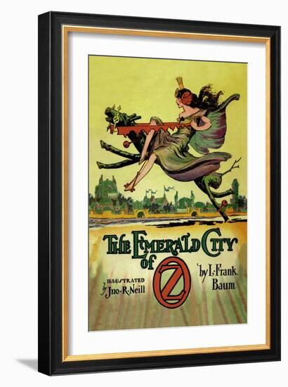 The Emerald City of Oz-John R. Neill-Framed Art Print