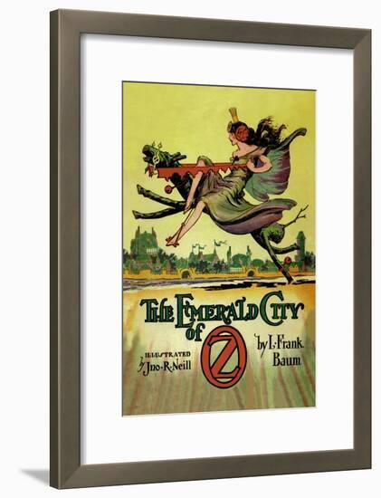 The Emerald City of Oz-John R. Neill-Framed Art Print