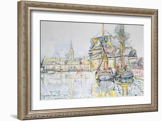 The 'Emerald Coast', St. Malo, 1931-Paul Signac-Framed Giclee Print