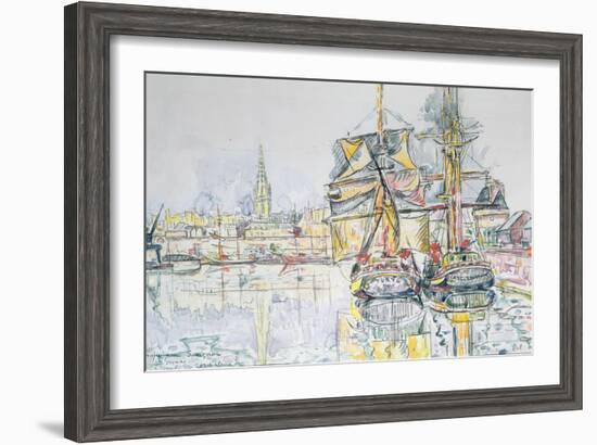 The 'Emerald Coast', St. Malo, 1931-Paul Signac-Framed Giclee Print