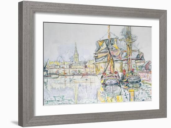 The 'Emerald Coast', St. Malo, 1931-Paul Signac-Framed Giclee Print