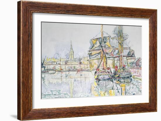 The 'Emerald Coast', St. Malo, 1931-Paul Signac-Framed Giclee Print