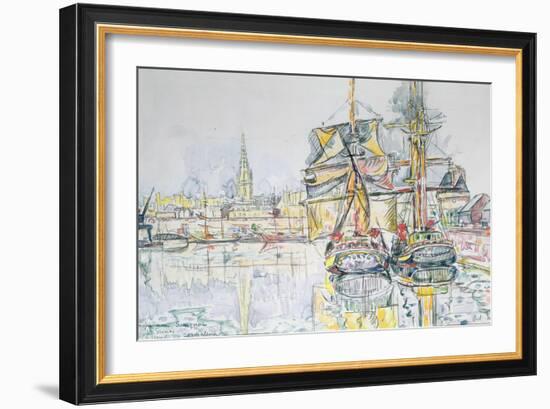 The 'Emerald Coast', St. Malo, 1931-Paul Signac-Framed Giclee Print