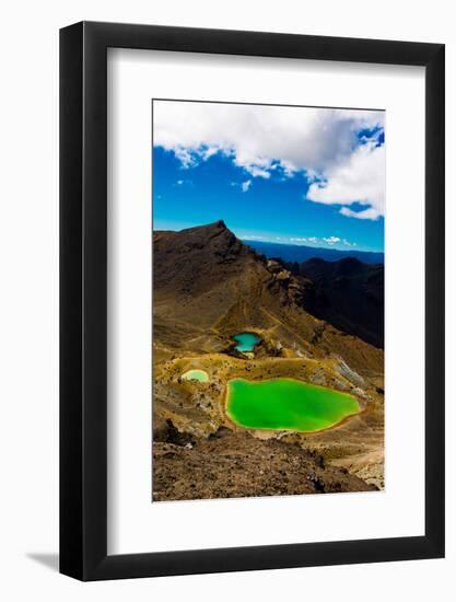 The Emerald Lakes, Tongariro National Park, UNESCO World Heritage Site, North Island, New Zealand-Laura Grier-Framed Photographic Print