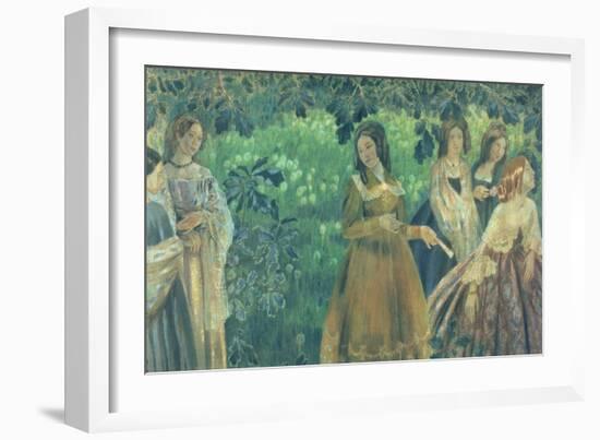 The Emerald Necklace, 1903-04-Viktor Elpidiforovich Borisov-musatov-Framed Giclee Print