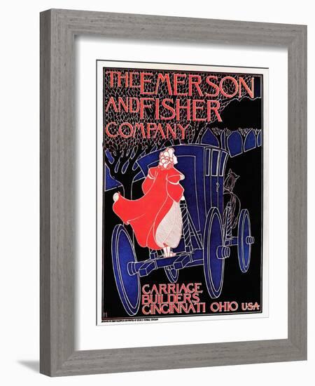 The Emerson And Fisher Company -- Carriage Builders-Frank Hazenplug-Framed Art Print