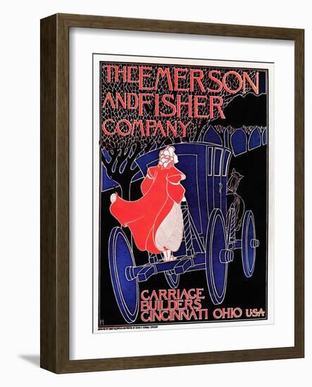 The Emerson And Fisher Company -- Carriage Builders-Frank Hazenplug-Framed Art Print