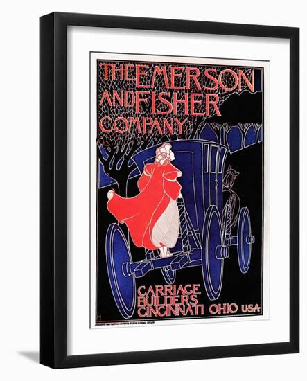 The Emerson And Fisher Company -- Carriage Builders-Frank Hazenplug-Framed Art Print