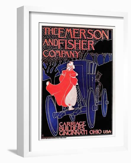 The Emerson And Fisher Company -- Carriage Builders-Frank Hazenplug-Framed Art Print