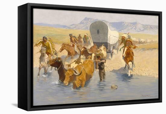 The Emigrants, C.1904 (Oil on Canvas)-Frederic Remington-Framed Premier Image Canvas