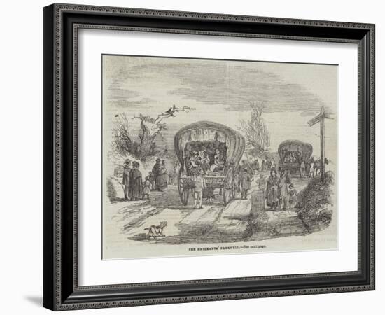 The Emigrants' Farewell-null-Framed Giclee Print