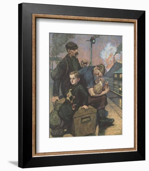 The Emigrants-Hans Baluschek-Framed Premium Giclee Print