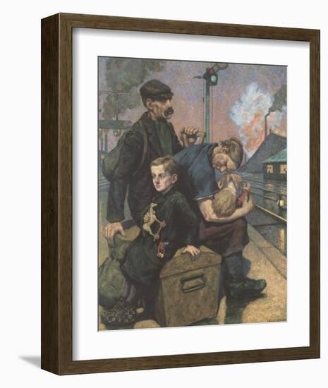 The Emigrants-Hans Baluschek-Framed Premium Giclee Print