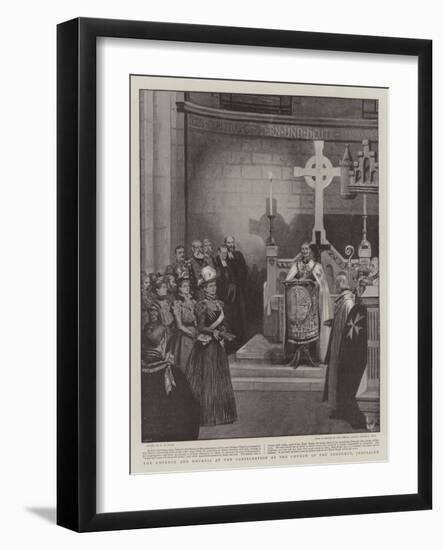 The Emperor and Empress at the Consecration of the Church of the Redeemer, Jerusalem-Henry Marriott Paget-Framed Giclee Print