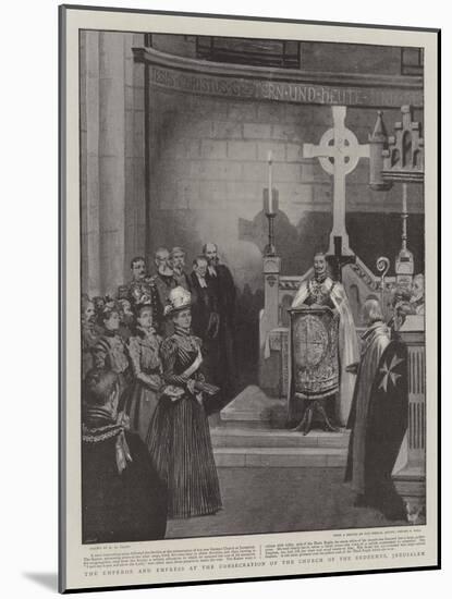 The Emperor and Empress at the Consecration of the Church of the Redeemer, Jerusalem-Henry Marriott Paget-Mounted Giclee Print