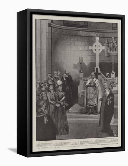 The Emperor and Empress at the Consecration of the Church of the Redeemer, Jerusalem-Henry Marriott Paget-Framed Premier Image Canvas