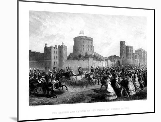 The Emperor and the Empress of the French at Windsor Castle, 1855-CH Jeens-Mounted Giclee Print