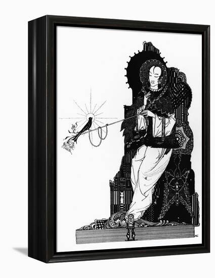 The Emperor and the Nightingale, Illustration for "The Nightingale"-Harry Clarke-Framed Premier Image Canvas