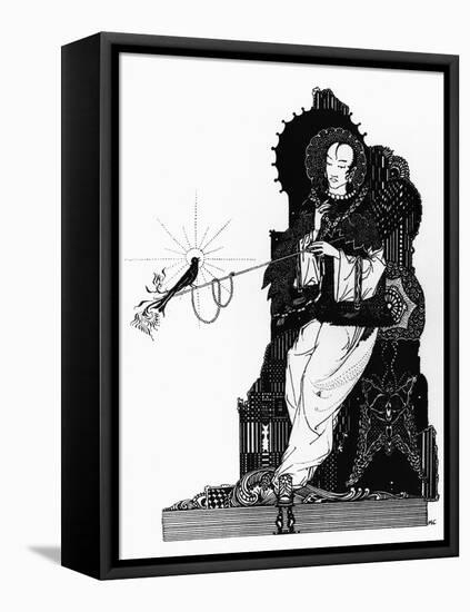 The Emperor and the Nightingale, Illustration for "The Nightingale"-Harry Clarke-Framed Premier Image Canvas