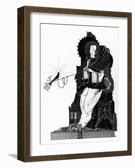 The Emperor and the Nightingale, Illustration for "The Nightingale"-Harry Clarke-Framed Giclee Print