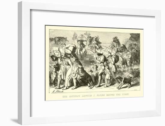 The Emperor Leopold I Flying before the Turks-null-Framed Giclee Print