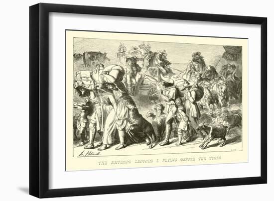 The Emperor Leopold I Flying before the Turks-null-Framed Giclee Print