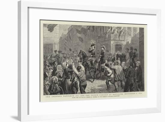 The Emperor Napoleon III and the Prince Consort at Boulogne, 7 September 1854-George Housman Thomas-Framed Giclee Print