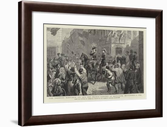 The Emperor Napoleon III and the Prince Consort at Boulogne, 7 September 1854-George Housman Thomas-Framed Giclee Print