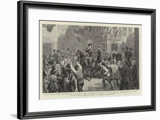 The Emperor Napoleon III and the Prince Consort at Boulogne, 7 September 1854-George Housman Thomas-Framed Giclee Print