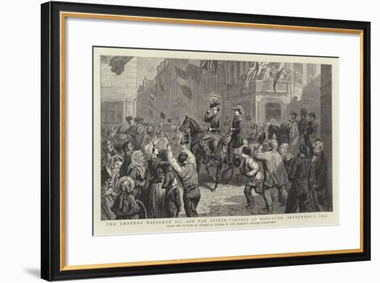 The Emperor Napoleon III and the Prince Consort at Boulogne, 7 September 1854-George Housman Thomas-Framed Giclee Print