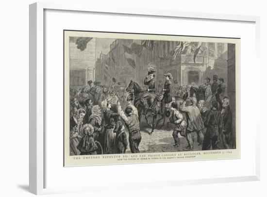The Emperor Napoleon III and the Prince Consort at Boulogne, 7 September 1854-George Housman Thomas-Framed Giclee Print