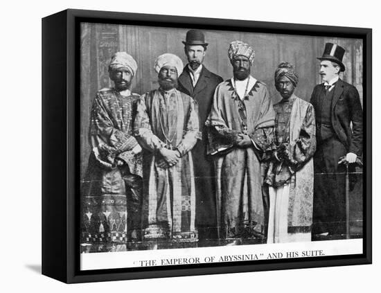 The Emperor of Abyssinia and His Suite', the Dreadnought Hoax, 7th February 1910 (B/W Photo)-English Photographer-Framed Premier Image Canvas