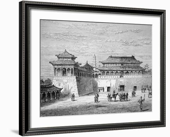 The Emperor of China's Palace, the Forbidden City, Pekin in the 19th Century-null-Framed Giclee Print