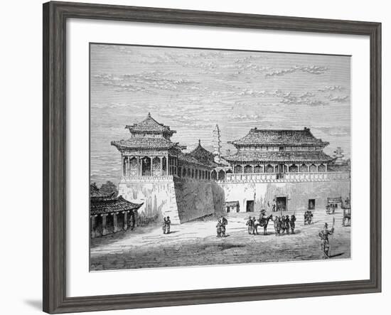 The Emperor of China's Palace, the Forbidden City, Pekin in the 19th Century-null-Framed Giclee Print