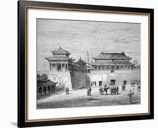 The Emperor of China's Palace, the Forbidden City, Pekin in the 19th Century-null-Framed Giclee Print